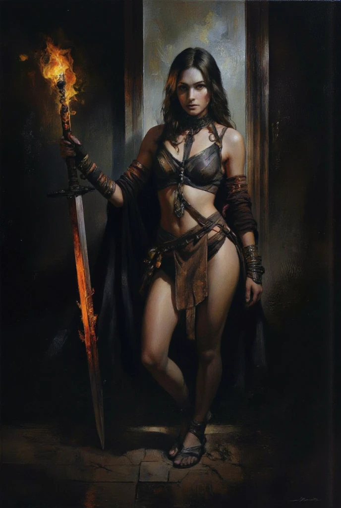 A Dungeons and Dragons 5th edition style illustration of cute little blue fire elemental shaped like a candle flame, cinematic, fantasy illustration, set on a white background, highly detailed, black outlining, full color illustration, in the style of BORIS VALLEJO & JULIE BELL