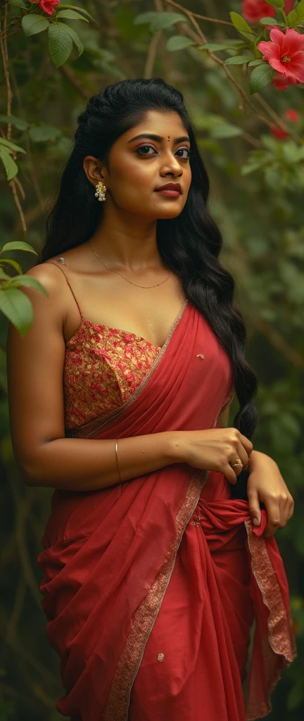 Face of Indian actress Erica Fernandes, Foto RAW, photorealistic, photography, full body shot, master shot, Saree model, model Photography, Indian saree shoot, village woman, sensual lust, sensual beauty, erotic photoshoot, bengali village woman, bengali housewife, bhabhi, aunty, bong girl, village sari, village girl, village Sari style, vintage Indian Village Style sari draping , retro village wear, village style, no blouse saree, no blouse can be seen, traditional wear advertising photography, traditional wear brand shoot, masterpiece, realistic, realism, photorealism, high contrast, photorealistic Artstation 8k HD digital art trend of high definition and detailed realistic skin texture, ultra detail, realistic skin texture, armature, best quality, ultra high definition, (photorealistic:1.4),, high resolution, detail, raw photo, Re sharp, by Lee Jefferies Nikon D850 Film Stock Photo 4 Kodak Portra 400 Camera F1.6 Lens Rich Color Ultra Real Realistic Realistic Textures Dramatic Lighting Unreal Engine Trending at Art Station Cinestill 800,(pele altamente detalhada: 1.2), 8k UHD, DSLR, soft-lighting, alta qualidade, grain of film, Fujifilm XT3, aesthetic, real photograph, epic details, sharp and dehazed picture, professional aesthetic fashion photography, photographic artwork, veins, skin texture, skin pores, enigmatic beauty, enchantress, aesthetic and sensual photography,