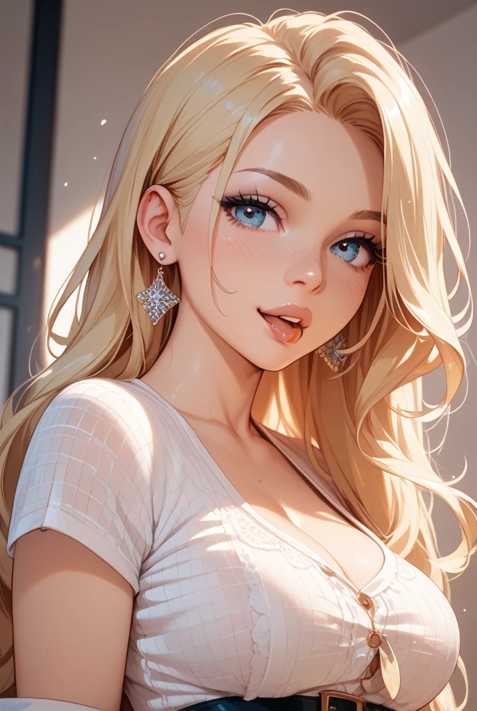 (best quality,ultra-detailed,photo-realistic:1.37),bright and vibrant colors,studio lighting,playful expression,stylish makeup,long blonde hair flowing in the wind,alluring eyes,glossy lips,sexy pose, Space Cadet, Cockpit, smiling in a confident and seductive way,posing for a professional photoshoot,shallow depth of field,highlighting the main subject,soft natural lighting,creating a dreamy and magical atmosphere.