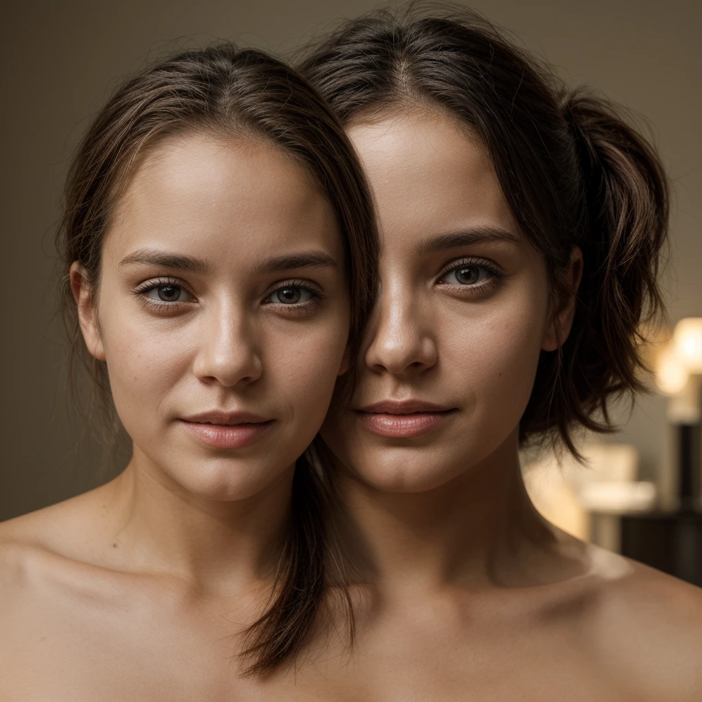 Photographie naturelle d&#39;une belle fille, porter un crop top ample, se pencher, cheveux longs et fluides, Grand buste, ferme les yeux sur la caméra, yeux symétriques, visage symétrique, photoréaliste, photographie, Disposition du chemin, éclairage spéculaire, Lumière faciale volumétrique, Chemin des cheveux, Ombres visibles, complexe, Élaborer, elle pratique du tennis