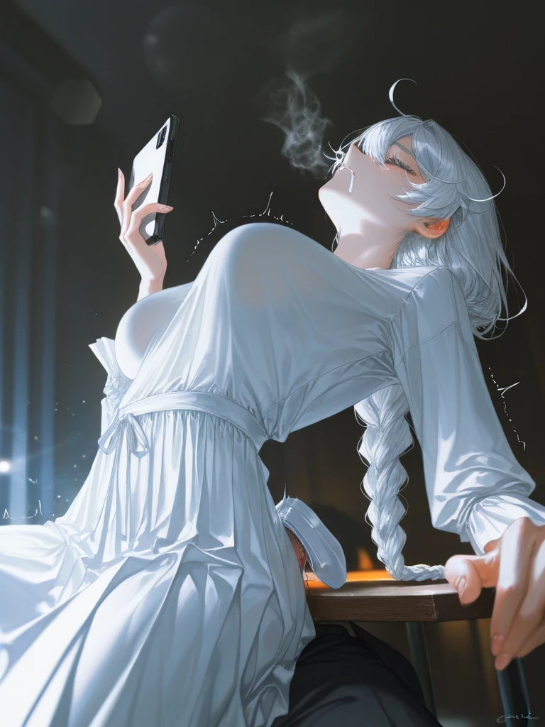 stand in front of the wall、woman drawing a picture, ethereal stills, a stunning young ethereal figure, soft ethereal lighting, Ether backlight, ethereal and otherworldly, Ethereal lightで, ethereal shine, Ethereal light, ethereal and dreamy光, ethereal and dreamy, ethereal lighting, as she looks up at the ceiling, bathe in light