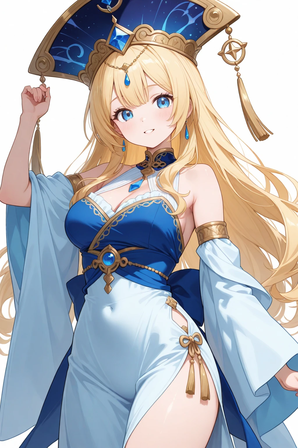 1girl、(((Best Quality、Masterpiece、Official Art、Anime Style、The best dynamic composition、超detailed)))、Shine Muscat personification,,Light soft color coat and hat,Super huge、detailed、whole body、
