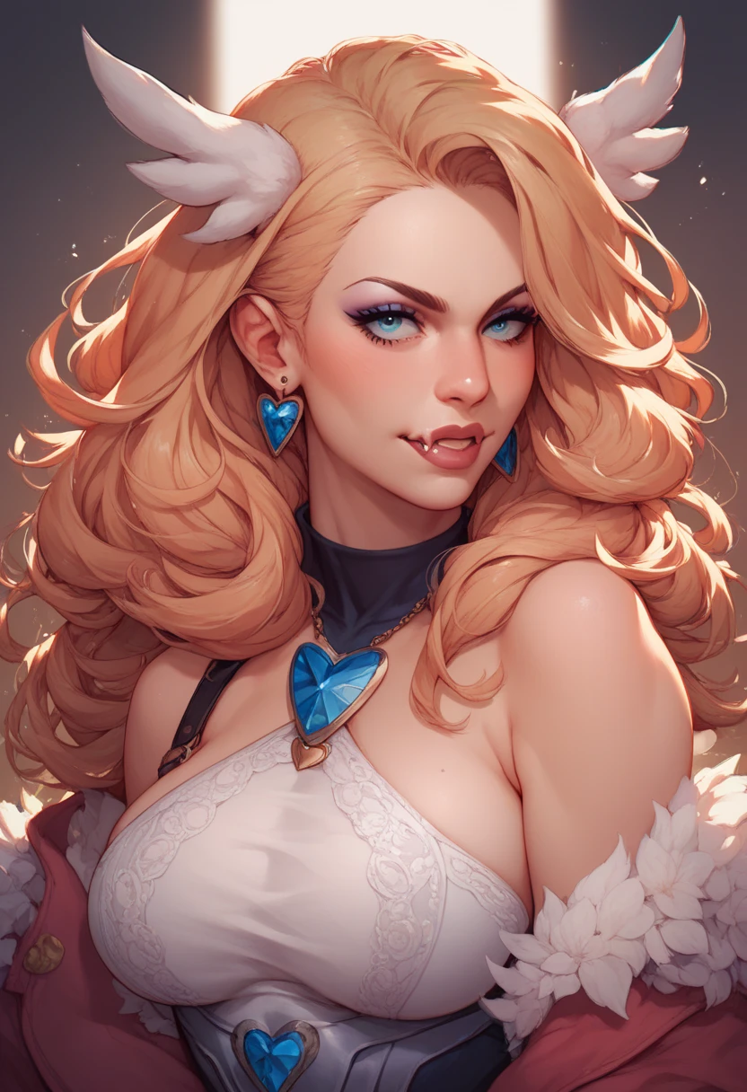 "((fantasy art)) featuring an alien girl, immersed in a heavenly symphony, clouds turn into bright splashes, flowers are scattered, like notes in the wind, visual orchestration of color and wonder" night , full moon very detailed, dynamic, cinematic, deafening, Realistic lighting and shadows,1girl, solo, blonde hair, blue eyes, long hair, open mouth, mask, one eye covered, eye shadow, makeup, collarbone, black mask, looking at viewer, bare shoulders,upper body,realistic,(shiny skin), signora \(genshin impact\), black mask, eye mask, one eye covered, fur trim, mature female, gloves, fur-trimmed coat
