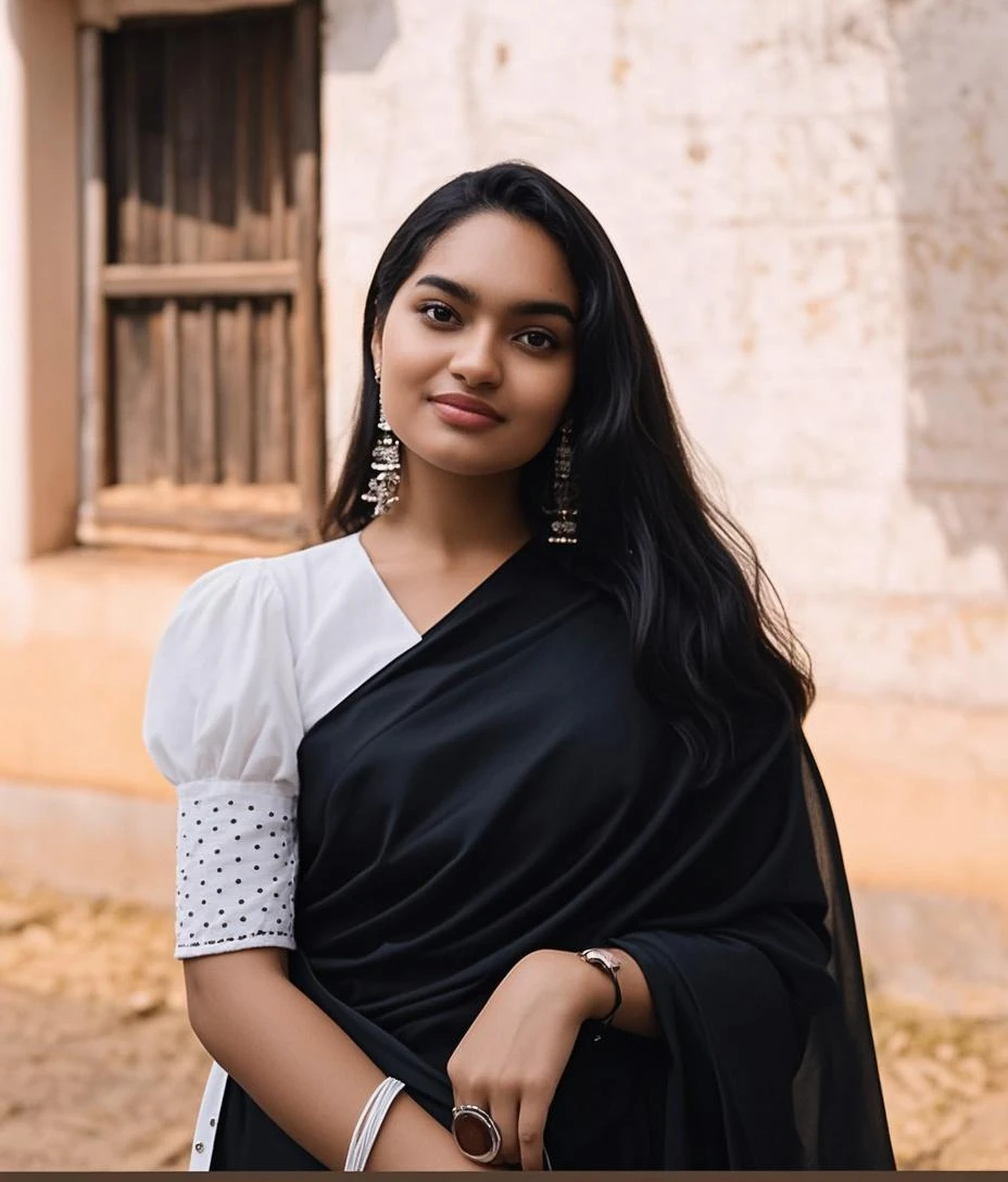 Indian girl 
Hot figure 
Orenge costume 

Old temple 

