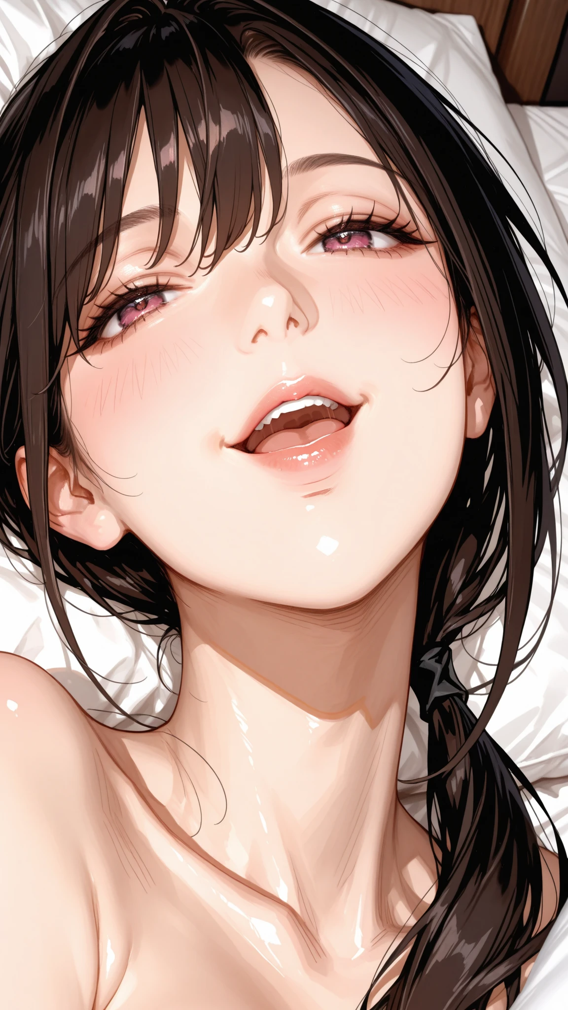 woman, cute,Big eyes, Long eyelashes, sexy, Perfect body, Nice breasts, Happy, Vector heart pattern, Red and white, cute, Soft tones, Isoscale, seamless, 12-year-old girl, Small breasts, Delicate body, Young pink nipples, my chest is swollen, (Nearly naked:1.2), sexual expression,Show off your armpits, Face covered in white semen, Breasts covered in white sperm, A girl covered in a lot of sperm,