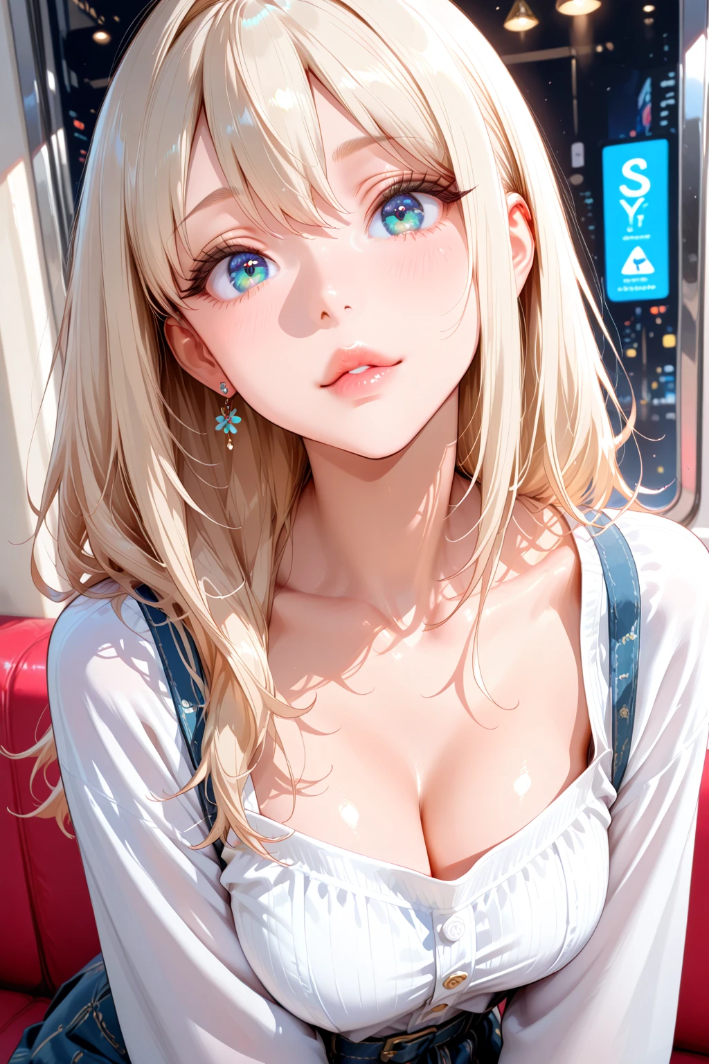nsfw, sunlight　climbing　From above　Colorful underwear patterns　Beautiful woman　Shortcuts々　On the tree, small breasts