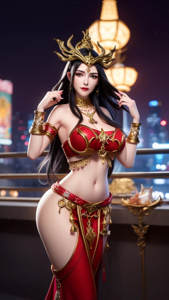 queen panther girl from ancient Egypt, (((panther woman,anthro furry cute,panther female warrior,panther-girl))),(((tail,panther tail,panther ears,thin panther tail,panther ears on head,big panther ears))),(large breasts:1.4,saggy breasts),((black hair:1.4,straight hair,long hair:1.4,colored inner hair)),(((red_eyes:1.3))),intricate eyes,beautiful detailed eyes,symmetrical eyes,((((lustrous skin:1.5,tanned skin,bright skin: 1.5,skin tanned,shiny skin,very shiny skin,shiny body)))),(spider lower abdomen,narrow waist,wide hip,athletic body,inflated legs),(((detailed face))),beautiful detailed lips, slutty,sensual,seductive look,seductive,((erotic)),opulent,(((nsfw))), (((huge cleavage))),revealing clothes,show skin,((underboob)),(barefoot,),Egyptian adornments,(((red veil))),desert warrior with little clothing,((tiny loincloth)),Egyptian tattoo,arms covered in Egyptian adornments,shoulder pad,(((nemes with that of the sphinx))),include hieroglyphics in clothing,((clothing in red and black and white colors)),((Egyptian designs on the arms)),(((Transparent cloth:1.1,wet clothes,intricate outfit,embroidered outfit,ornate outfit,intricate clothes,embroidered clothes,ornate clothes))), dynamic pose,looking at viewer,(smirk,beautiful smile),centered,scale to fit dimensions,Rule of thirds, inside a cavern,pillars,((pillars background,egyptian palace background)),scenery,extremely scenery,(torches,torches in the background),Egypt castle,(sunset, golden hour), (Glossy Egyptian ornaments),(top-quality,8K,32K,masterpiece),high resolution,(Photorealistic:1.4),Ray tracing,Sun glare,depth of fields,By backlight effect,Add depth to your screen,(((vibrant colors,vibrant theme))),(intricate),(high contrast,photorealistic artwork:1.37),(best quality,4k,highres,masterpiece:1.2),ultra-detailed,(realistic,photorealistic,photo-realistic:1.37),professional,