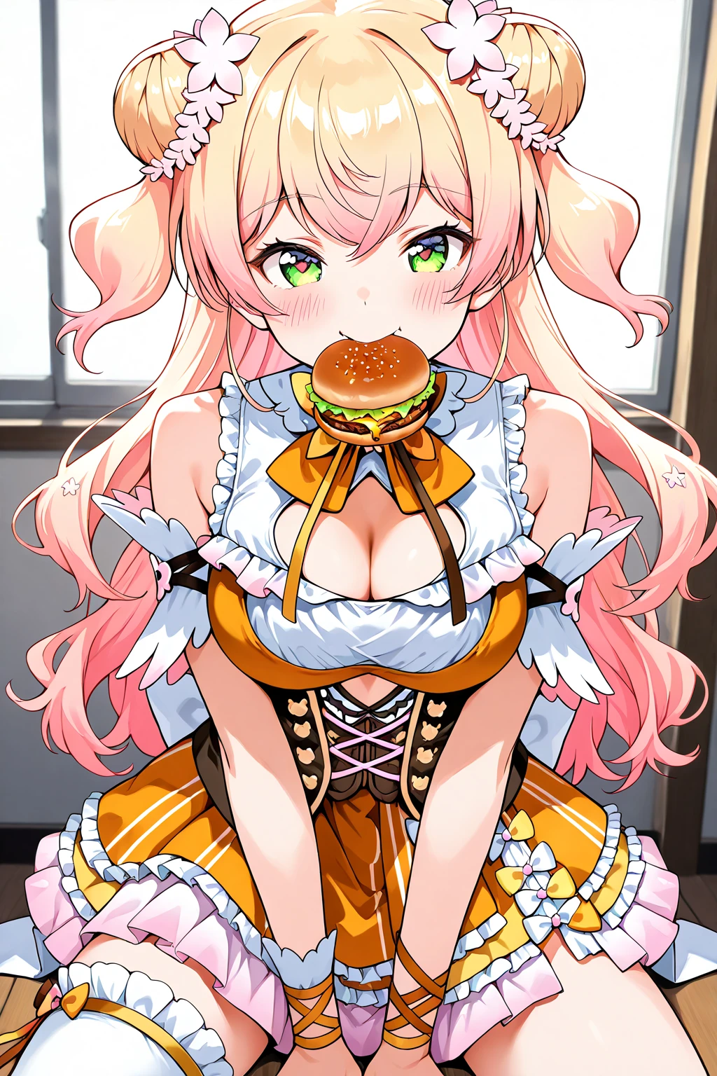 1 girl.Big ????? at the camera.sucking a banana.20 years old 