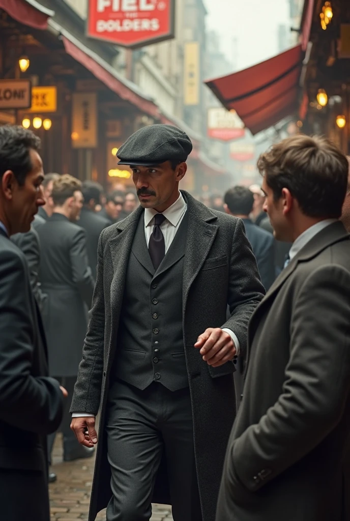 Jesus and his 12 disciples dressed as the peaky blinders in an epic scene --auto --s2