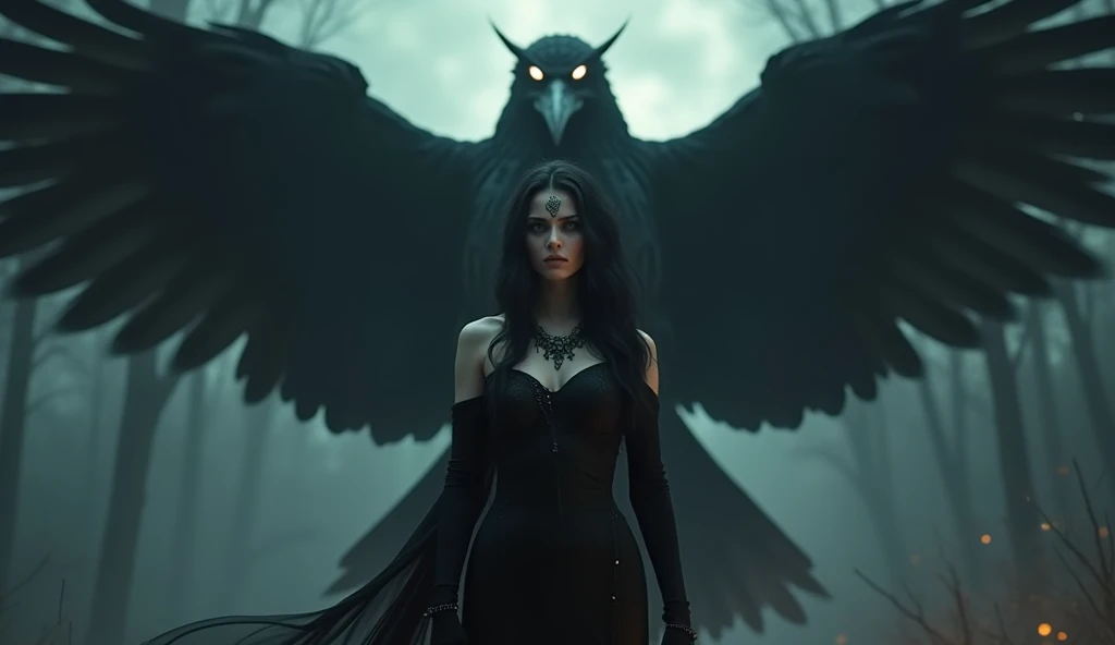 a close up of a person with a bird on their head, harpy, harpy woman, satanic wings, intense black line art, intense line art, screaming. not realistic, nightmare digital art, red lips transforming to huge hairy pussy, portrait of the death angel, artistic drawing of a crow, dark outlines, scary angry pose, dark but detailed digital art, anger. hyper detailed