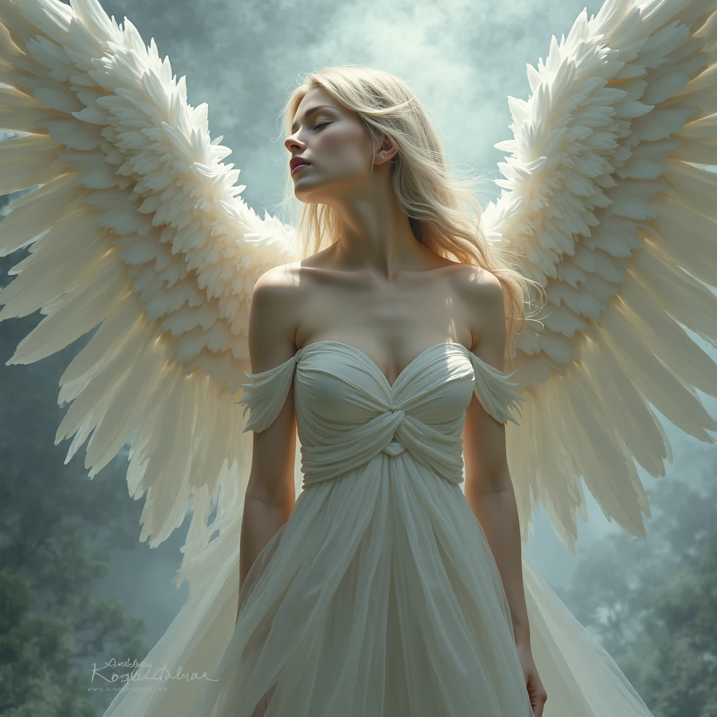 (((fullbody))) ANGELIC DELIGHT, BORN OF LIGHT, WINGED ANGELS, HEAVEN SENT, masterpiece, highly detailed, photorealistic, high resolution, spectral form, cinematic noir lighting, surreal photorealism, strong detailing