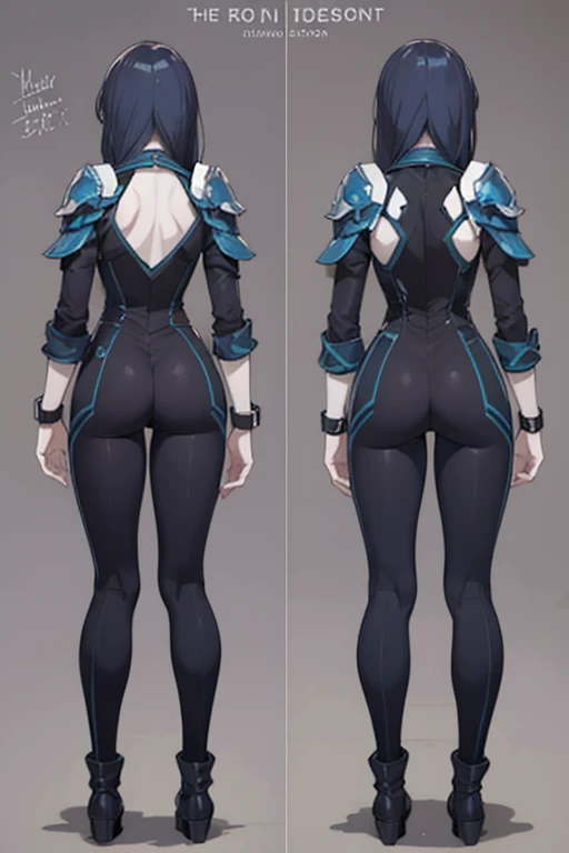 Koneko Toujou (DXD), 1girl, white hair, short hair,
BREAK (bodysuit,black_gloves,belt,fingerless_gloves, covered_navel:1.2),
BREAK (multiple views:1.5),from behind,from_front,(blue background:1.3),(full body:1.4),arms at sides,(NSFW),
BREAK (masterpiece:1.2), best quality, high resolution, unity 8k wallpaper, (illustration:0.8), (beautiful detailed eyes:1.6), extremely detailed face, perfect lighting, extremely detailed CG, (perfect hands, perfect anatomy),