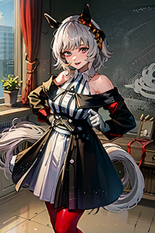 a cartoonish cartoon of a character being tied up and milked, 1girl, ???????, solo, lactation, animal ears, ???????, horse ears, meisho doto (umamusume), milking machine, tail, horse girl, tongue, purple eyes, brown hair, bound, collar, tongue out, ????, horse tail, bell, open mouth, bondage