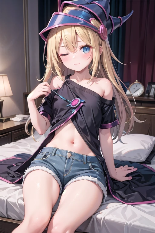 floor、mini skirt,Clothes with intricate details,Bright,Swimsuit,one person,blond,Sexy、Deep sleep、long hair、Stockings