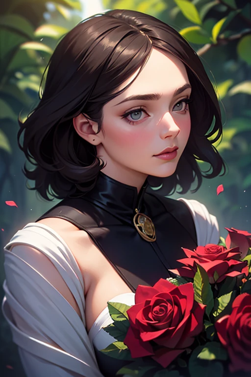 anime - style girl with long hair and flowers in her hair, cute anime waifu in a nice dress, beautiful anime girl, cute detailed digital art, beautiful anime portrait, guweiz on pixiv artstation, artwork in the style of guweiz, guweiz on artstation pixiv, detailed digital anime art, anime style 4 k