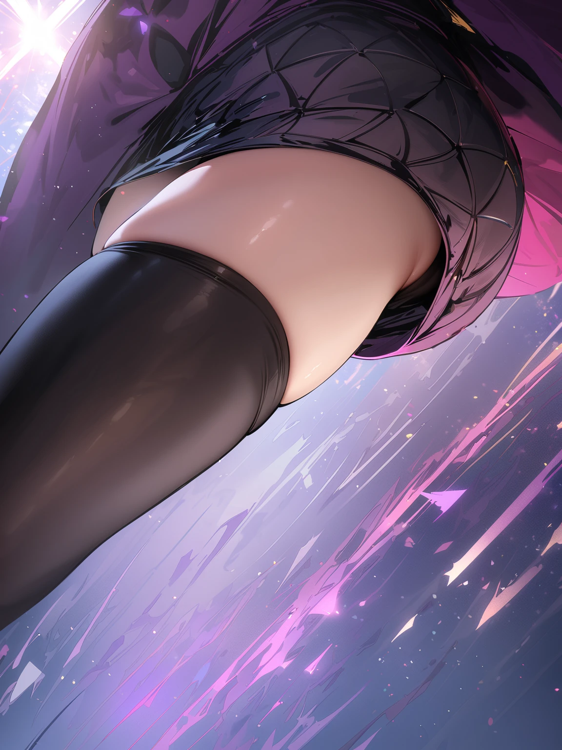 Twin tails、Highly detailed black cheongsam, Looks about 15 years old, (beautiful girl: 1.3),Highest quality,8k,Highly detailed CG unit wallpaper,masterpiece:1.2,top-quality,Ultra-high resolution,RAW Photos,real texture skin,Cinema Lighting,Embarrassing,blush, vapour,Wet,Sweat,Moist eyes,weak,Huge buildings,Metropolis,The girl is a delivery girl who delivers Chinese food to customers.,,Steam from cooking,,,Big, round, beautifully shaped butt,,((Booty pose)),(from below:1.3),(looking down, watching at Viewer:1.3),Her jacket comes off her shoulders, exposing her large breasts.,pasties,Pink Neon