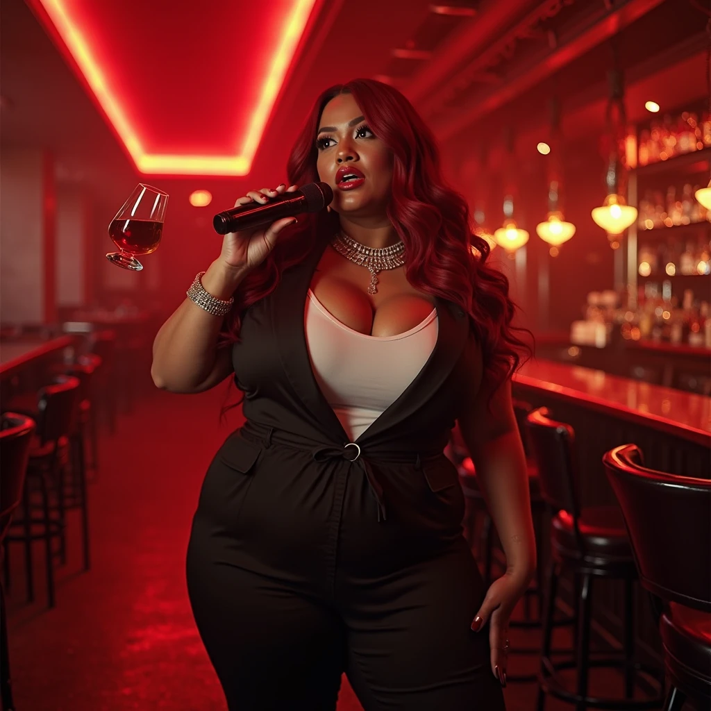 40 year old Married indian women, looking at the viewer, wearing shiny glossy and reflective finish polyester plus size ankle length transparent long white silk skirt and transparent red bikkini ,red panties, big Fat ass, Voluptuous, wide hips,Big thighs, scooped Big breast, ,fat wide ass , thin curvy tummy, messy bun, lipstic, smiling face,strap high heels, Jewellery, sitting on a small stool, hlding a big cucumber in right hand, ornaments, white skin tone, ( a guarter side view)