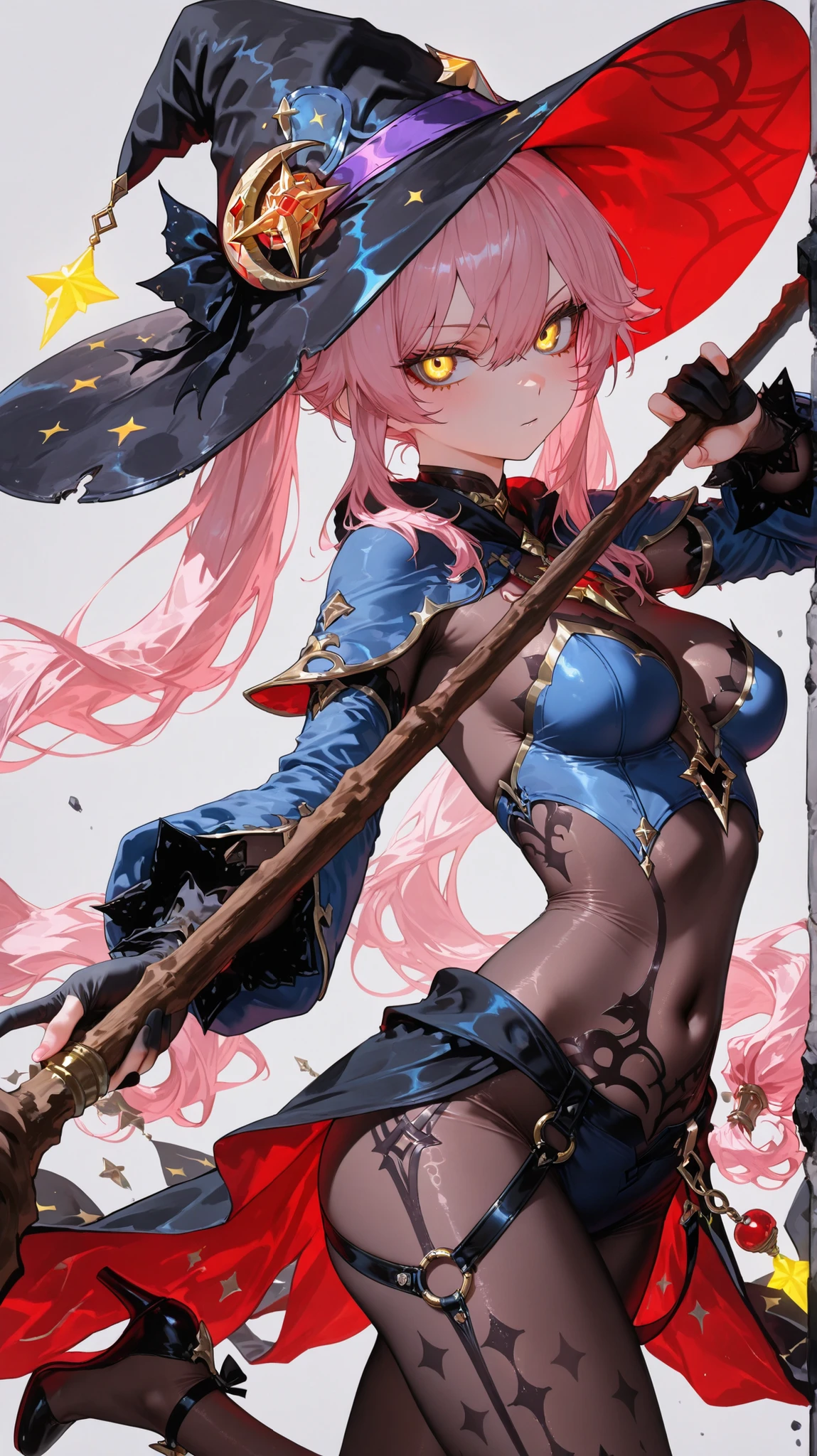 NSFW,Clothes are sheer、nipples are protruding 、crying how bright、Kamimekai、((Best Quality)), ((masutepiece)), (Detailed), Black Bikini, Increased exposure、1girl Best Quality, Portrait, ultra-detailliert, Pretty Face, Perfect Anatomy, pale skin, Huge pink green hair , perfect hair, cleavage, thick legs, Large Thigh,glistning skin,gleaming skin、cowboy shot、Composition showing off the crotch、Succubus crest on the belly、