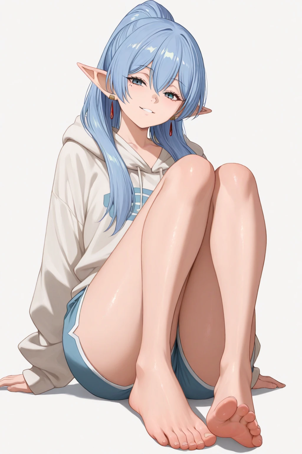 shark girl,nude,masturbation