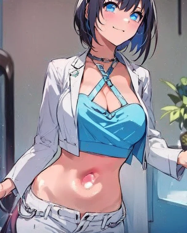 nsfw, nurse uniform, nurse, nurseキャップ, white ruffle panties, Micro bra, syringe, Small breasts, pokemon_It's left, (((White panties, Thong, Micro bra))), (masterpiece, Highest quality, 8K ultra-high resolution, :1.4), 14yo, kawaii, Pokemon Riko, Beautiful Eyes,Flash photography, Backlight, , (smile:1.4), Written boundary depth, Dramatic portrayal, (Hospital room background), Focus of the film, , Emotional composition, Emotional engine full throttle BREAK Young and cute, Slender body, Flat Chest, Highly detailed glossy skin,Sweat, 完璧なPokemon Riko
,
ultra detailed crystal eyes, Eyes like shining jewels