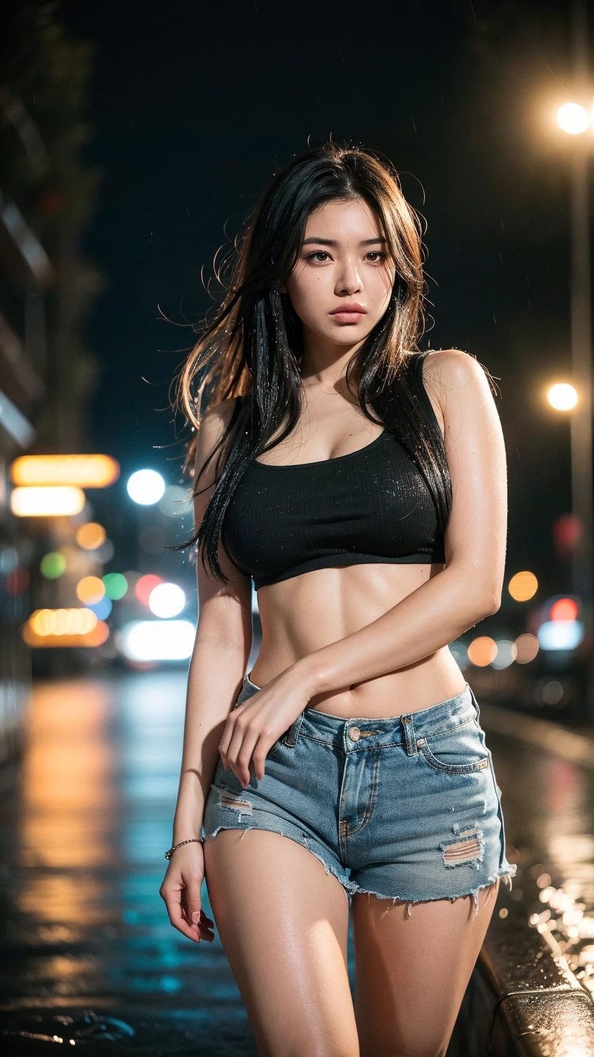 Beautiful girl: Asia, siêu dễ thương;
Age: from 18-20 years old;
skin: milk white, rosy and flawless;
hair: (Red), smooth, lung linh dưới sunlight, detail;
eye: xanh lam, almond shaped, sexy, youthful, trong trẻo, siêu detail, elegant, charming, trang điểm high solution, true, bắt eye;
mí eye: delicate, Perfect Beauty;
eyebrow: cong, dear, high solution;
face: beautiful, pure, beautiful like a fairy, light makeup, lovely, Perfect balance, đẹp đến từng detail;
nose: xinh, lovely, cao;
cheekbone: prominent;
lip: charming, (son xanh), son bóng lovely;
răng: Beaming smile, Lily-white;
body: full of youth, khít chặt apparel;
accessory: chain, earring, bracelet;
ngực: toning, tight fitting bra;
butt: develop, tight fitting underwear;
apparel lót: mesh fabric, metal thread, shiny;
apparel lót: silk fabric, màu sắc random;
apparel: shiny leather, colorful, bó sát body;
((shockpant: thin black, piercing, charming));
Fashion style: high-class, Modern 2024, luxurious;
Image quality: non-NSFW, 8K CG HD, high solution, Super nice graphics, professional, detail, colourful, ultrafine, advanced techniques, RAW true;
light: complex color combinations, black gold rays;
sunlight: twinkle, illuminate the girl&#39;s body;
Wallpaper: random, beautiful;
Colorful street art, The photo is visually appealing;
(((Panties focus shot ; The girl rolled up her skirt; You can do it when you want; wide legs; spread your legs wide; leg extension; perfect vagina; wet)));