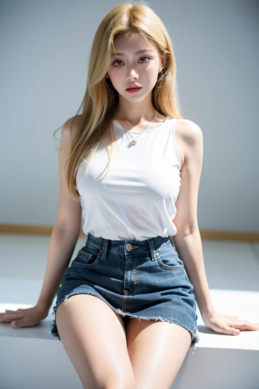 masterpiece, best_quality, 1girl, solo, sleeping, lying on the couch, white sweatshirt, long jeans, socks, blonde, perfect face, 4k, HDR, Full HD, HDR, proper lighting, late afternoon,
