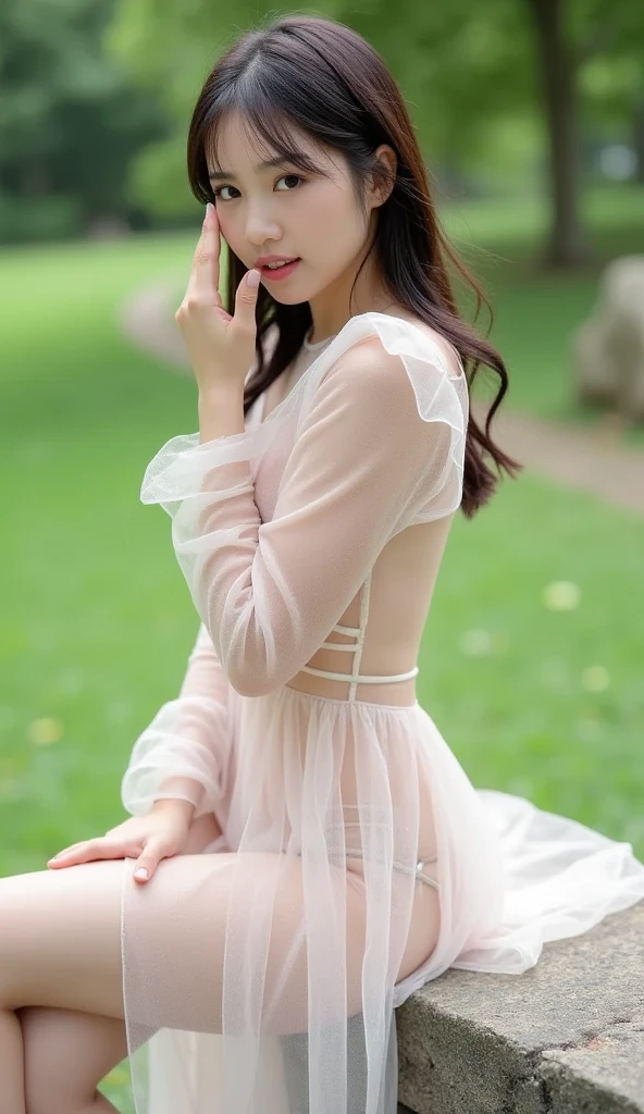 (((NSFW))), (Raw photo:1.2), (realistic), beautiful detailed girl, very detailed eyes and face, beautiful and detailed eyes, huge file size, High resolution, very detailed, highest quality, [table top:1.6], shape, very detailed, small details, highest quality, 8k wallpaper, movie lighting,15 year old girl, A girl getting soaked in the rain, A park in a spring storm, strong wind, heavy rain, strong windで大量の桜の花びらが舞い散る,   In underwear, I can see your white bra, I can see white panties, relaxed look, slender body, young face, immature body, exposed underwear,Looks like fun, In underwearの女の子, hair blowing in the wind, Park in the spring rain, girl wet in the rain