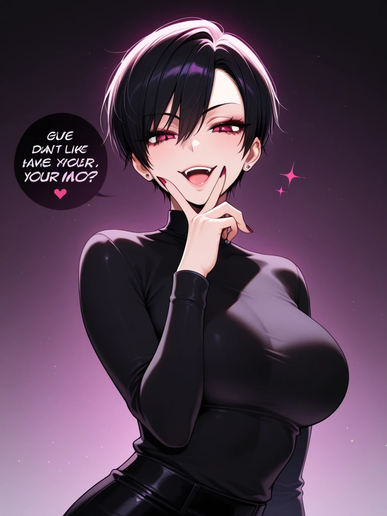 "Uma obra-prima requintada com a melhor qualidade, high-resolution details. 1girl, sozinho, adulto, coxas grossas, quadris largos, pleasure face, smug, hearts in eyes, suando, babando, roupa minuscula, Heavy Breath, cicatrizes, Chifres, demon, corpo inteiro