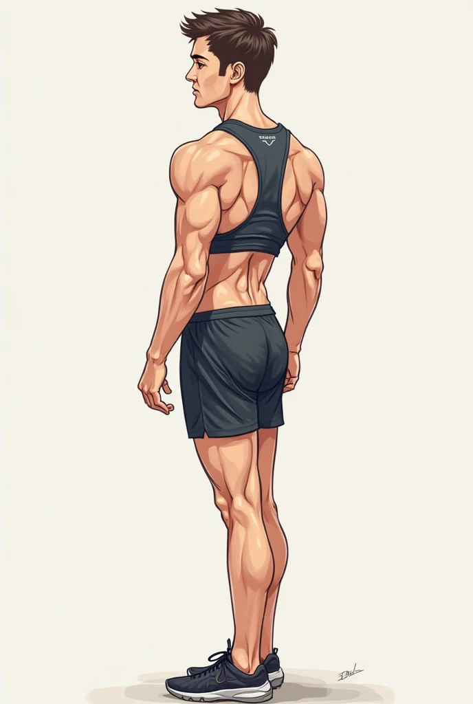 Complete the very detailed image, complete his legs proprosional to his physique, turn the image into 8k