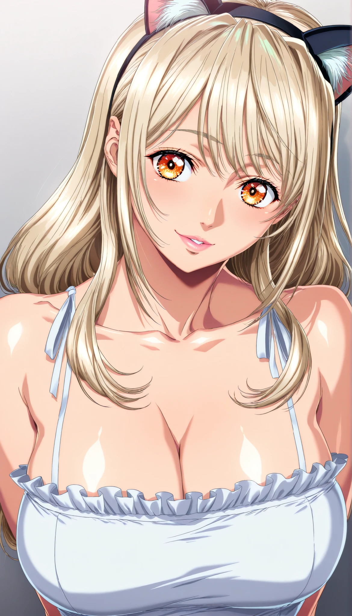 best quality,masterpiece,uncensored,prefect lighting,rating_explicit,very aesthetic,anime,Ultra detailed,8k,(realistic:0.5),highly detailed,physics-based rendering,cinematic lighting,dynamic angle,official art,anime coloring,nsfw
BREAK
beautiful face,detailed face,detail body,realistic skin,beautiful eyes,detail eyes,
BREAK 1girl,blush,solo,flat chest,nude,oiled skin,
