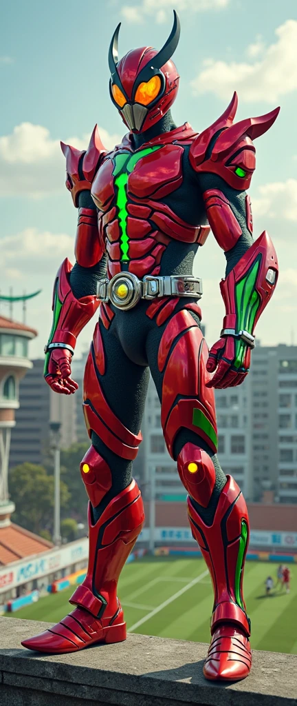 Kamen Rider inspired by a cat, red armor Power Ranger red cat