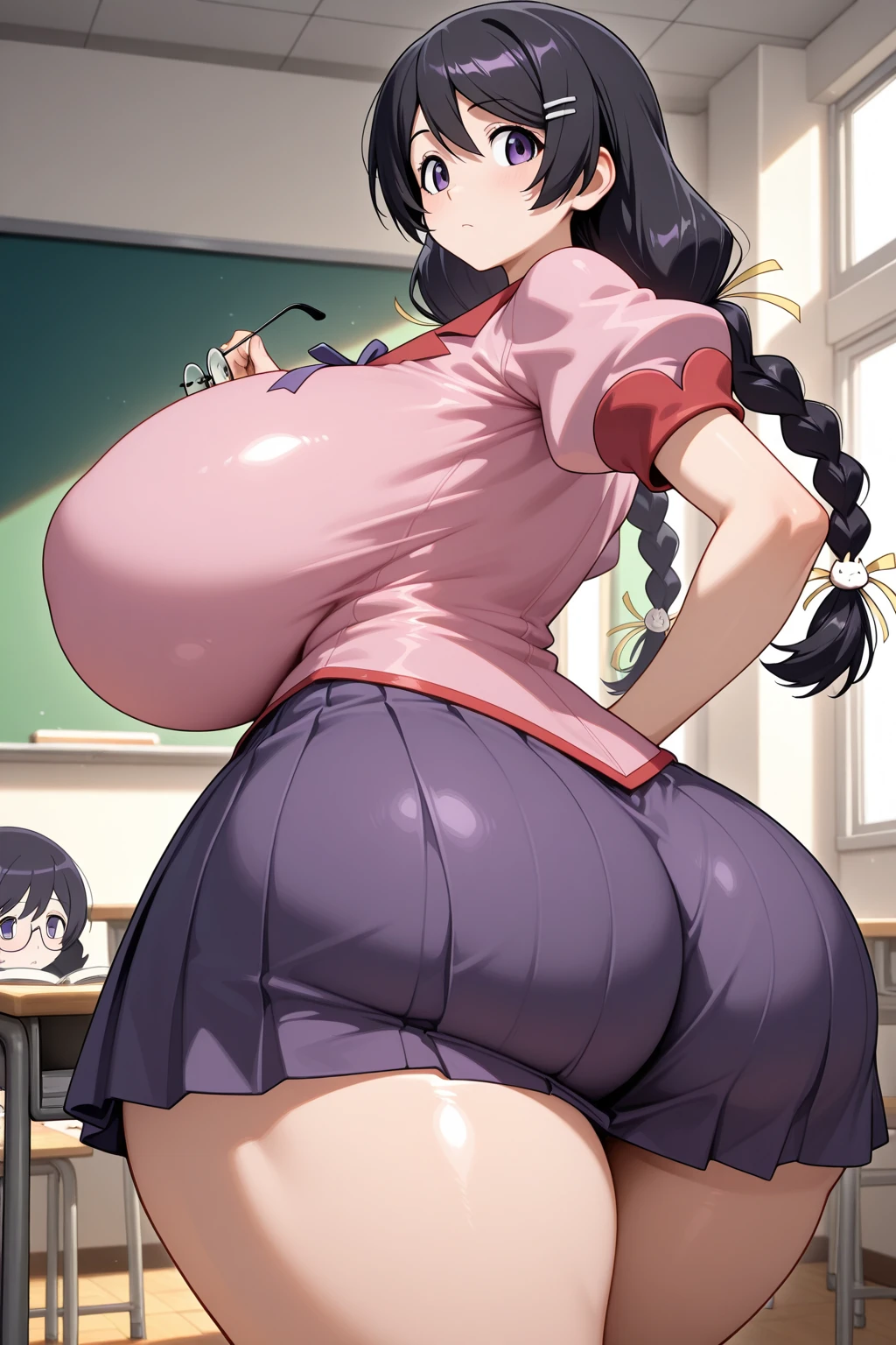 teens girl、15 only、Height 140 cm、Dark hair、Braids、wears glasses、Sober girl、Busu、Not very cute、a sailor suit、a miniskirt、Colossal tits、Plump lips、thick lips、gargantuan butt、thick thighs、string pattern panties、String panties、Shy、Upper line、Hotel、with obese men、Obese middle-aged man、obese man with thin hair、copulation、ssex、Sperm is on it、Bukkake