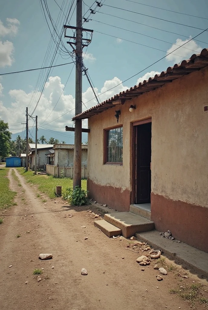 Create a situation where in the favela a woman is with her girlfriend and they are arguing