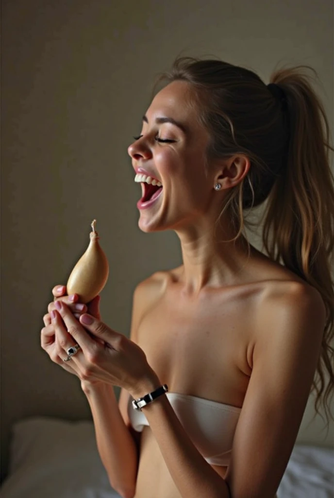 teen  girl, naked, masturbating with dildo in pussy, big dildo, tight pussy, shaved pussy, squirting, screaming of pleasure, orgasm, oiled, lubed, wet 