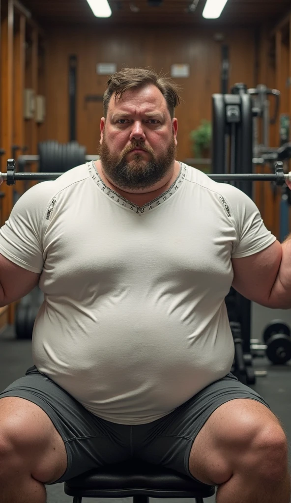 2 big males weightlifters Russian chubby