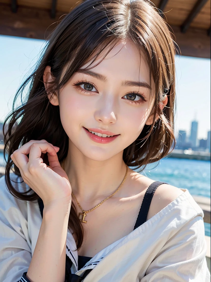 France、Italy、smile、Your eyes are sparkling、Big eyes、White see-through、camisole、20-year-old、