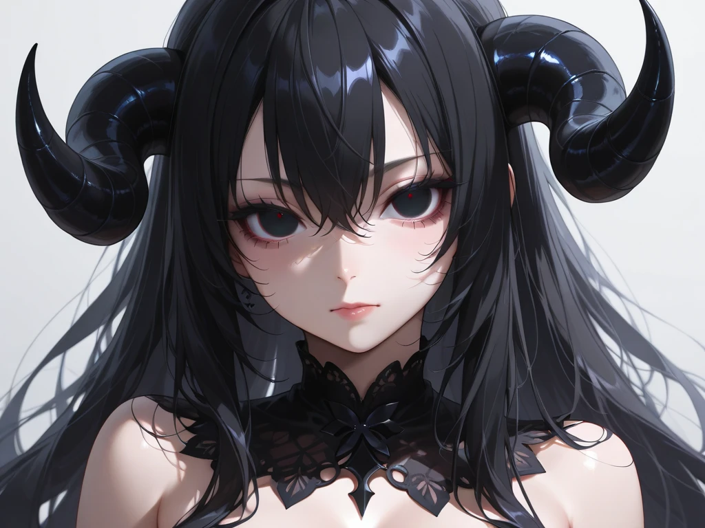 (obra prima) (perfection) (ultrarrealista | | | | | | |) (sem defeitos) garota do anime, risada malefica, malvada, venom, spider-woman, roupa preta e branca