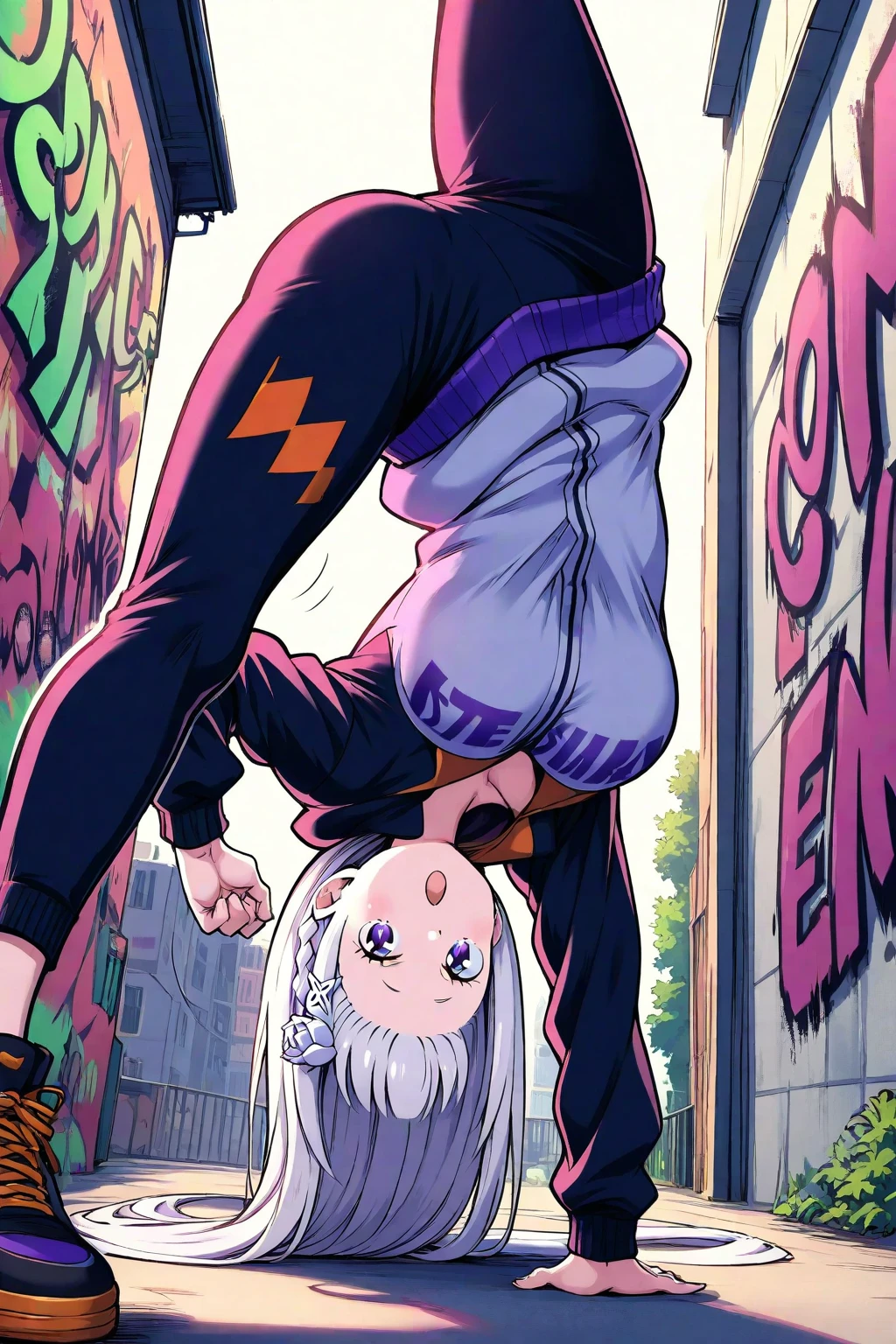 19 year old female student braids white hair.Having sex with a 47 year old man.Selling sexual services.Alley area in Tokyo.cute.heart.Big cock.The cock is deep..Her hand held a wad of money..Shaking pattern, sex thrusting.Pussy lubricant.condom.birth control pills