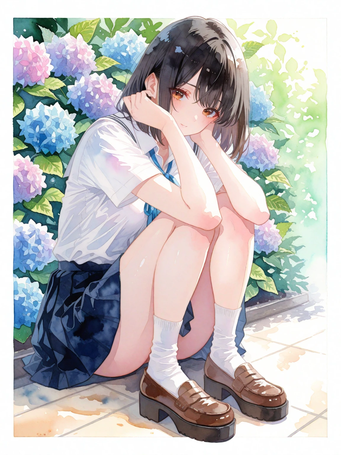 girl, peeing