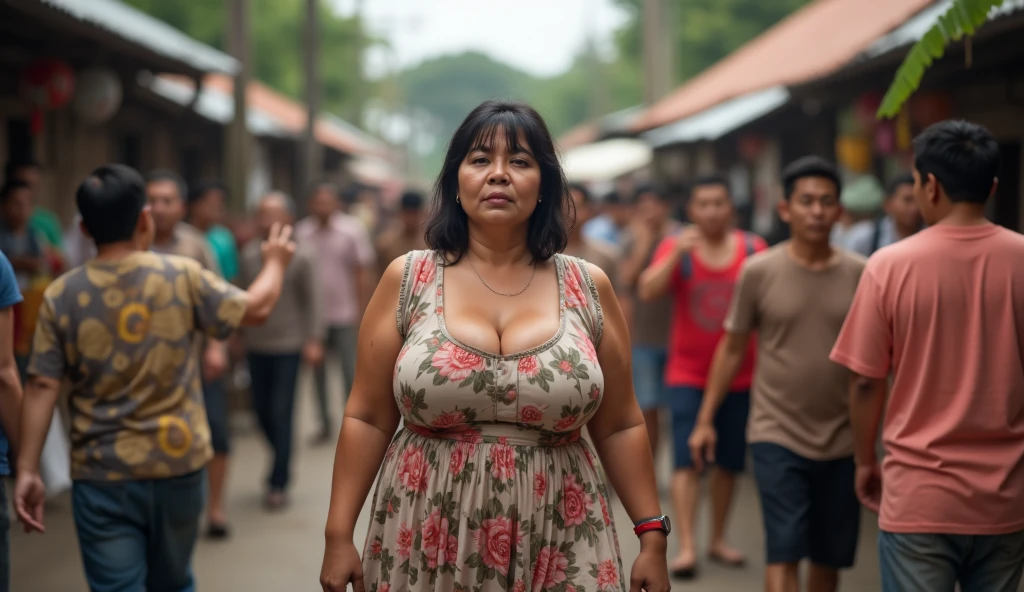 Tight angle post-fight front view shot of two female 48-years-old slaves. Being sold in the slave market. big titty nudist middle-aged overweight housewives. naked  in a marketplace zoomed out full body and face and ring photo. looking at the camera, dslr, ultra quality, sharp focus, tack sharp, dof, film grain, Fujifilm XT3, crystal clear, 8K UHD, highly detailed glossy eyes, high detailed skin, skin pores