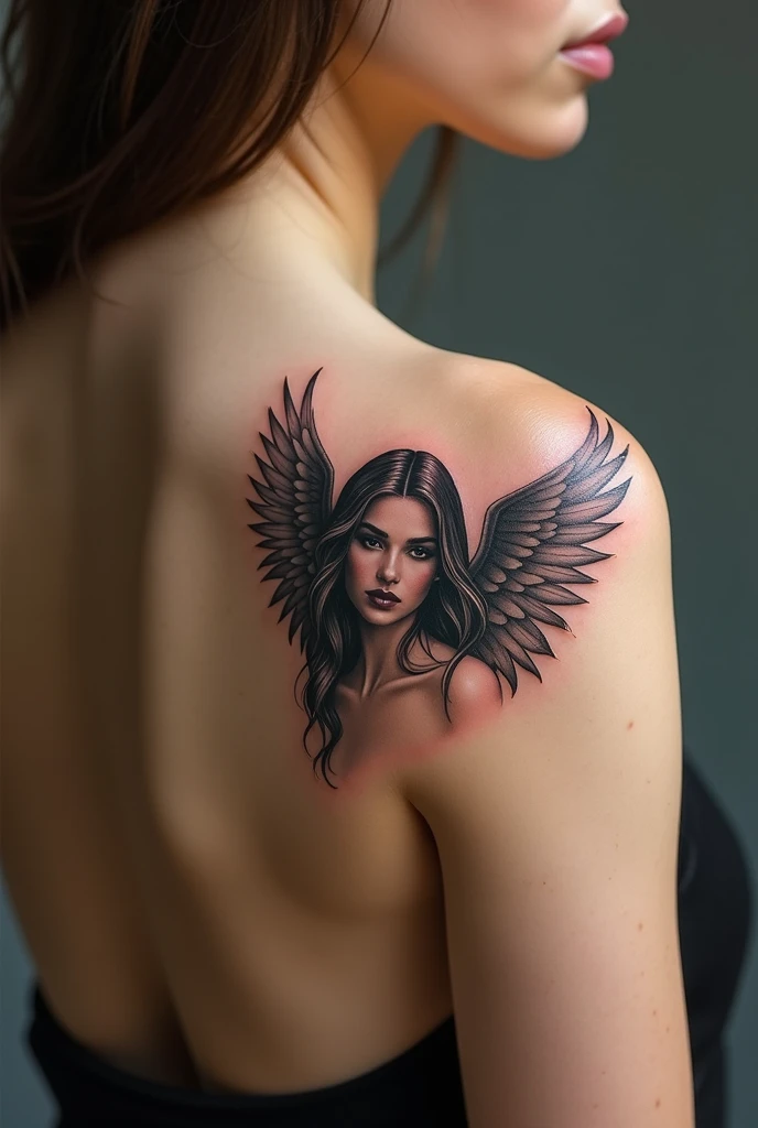 Tatouage représentant phoenix renaissance Lotus