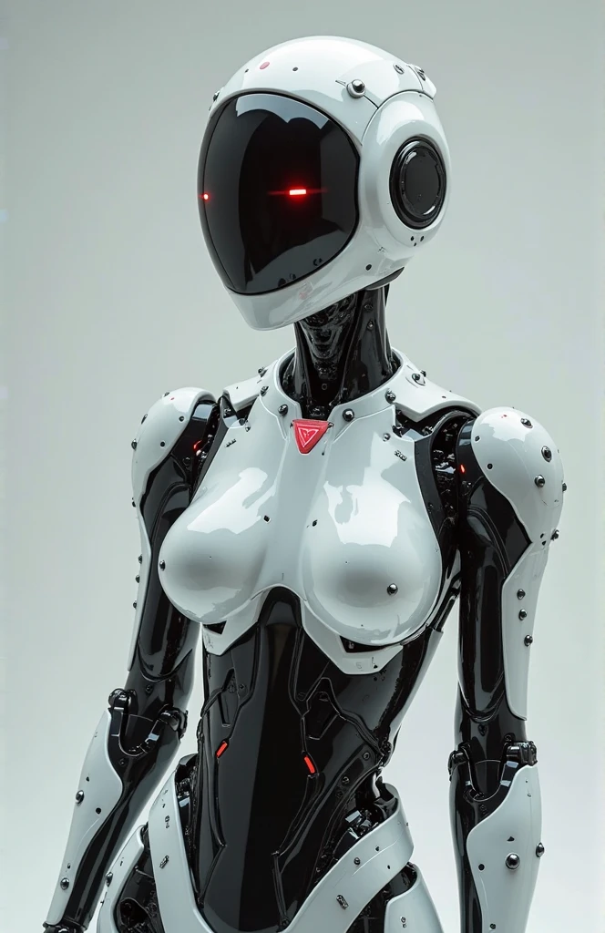 Female robot with female nipples and faceless vagina