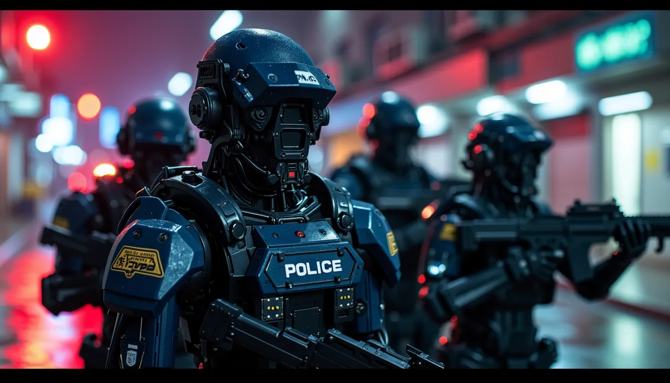 Robots taking over the world Cinematic scenes.