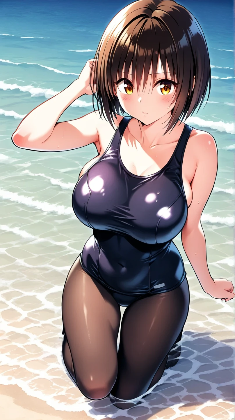 (8k、でltra-high resolution、Highest quality、masterpiece、Realistic、でltra-high resolution), 1 girl, alone,A tight, small size off-the-shoulder high-leg leotard,(American flag pattern:1.2)、Huge breasts、Thighs、training shoes、side bust、Protruding chest, Gravure photos are scheduled to be released in 2023、traditional japanese headband、(((Black tanned skin:1.3))) ,(((Very large breasts:1.3))) 、Detailed face、