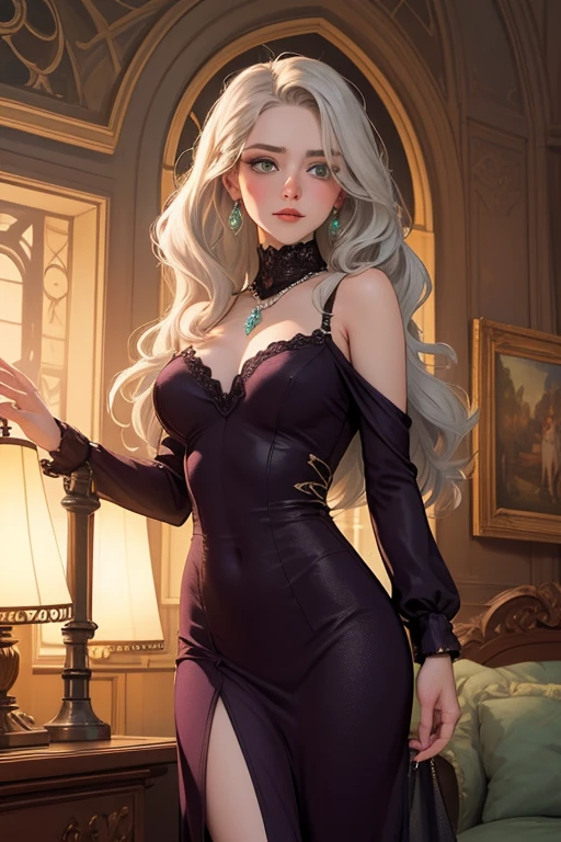 score_9, score_8_superior, score_7_superior, High-resolution CG illustration,A masterpiece in 32K resolution,Highest quality,it is really amazing,Very detailed,Ultra-high resolution,Ultra-realistic,Realistic,Increased depth of field,Cinematic lighting,
Elegant mature Japanese woman,
Shiny silver hair,Wavy long hair,Showing his forehead,god々Beautiful,Ultra-detailed and beautiful face,Sensual look,Beautiful dark brown, moist eyes,Pitch black eyes,Glowing, moisturized skin,Translucent white skin,born々New skin texture,Great proportions,
Elegant wine-red slit dress,spaghetti straps,Deep slit,Detailed and beautiful lace decorations,born地の柔らかな質感,
Black panties,
Black Stockings,
Low - Angle,