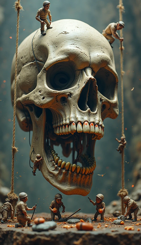 (Horror) creepy art, goretothecore, a close up of a skeleton with hands on it's chest, rotting, death metal album cover, rotting flesh, dug stanat macabre art, in hell, they sit next to a pile of bones, dark goddess , piles of bones, pile of skulls under his feet, black metal album cover, rotten flesh, crown of bones, s