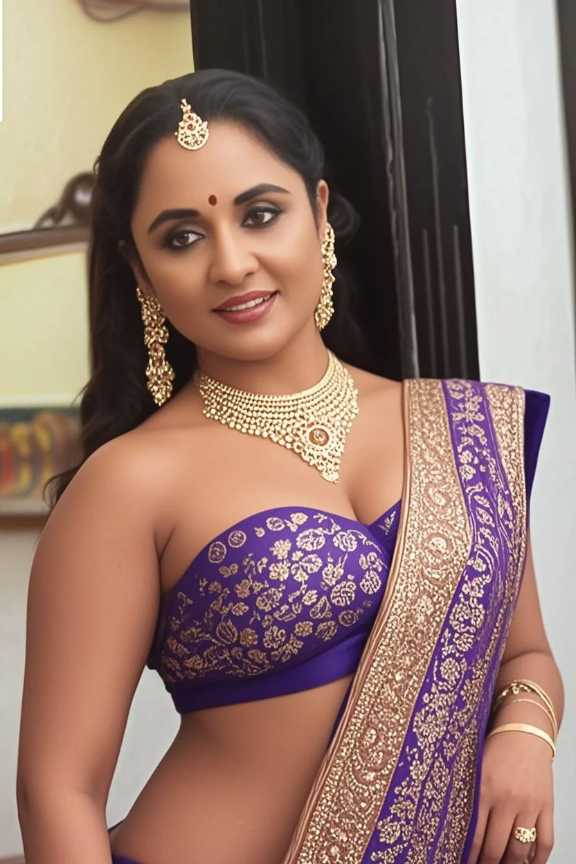 a woman in a sari and gold blouse posing for a picture, sari, wearing elaborate green and gold, indian, candid picture, satin, 4 k post, 4k post, indian goddess, dressed in a sari, very very beautiful woman, candid shot, a still of a happy, very beautiful woman, traditional beauty, candid photograph, thick neck, wearing a sari