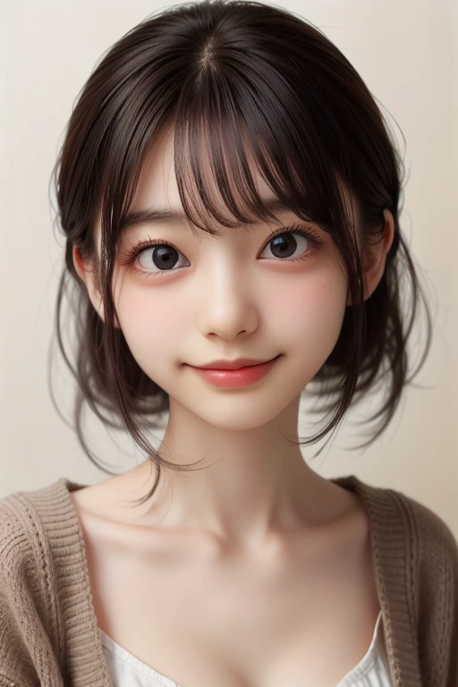 ((sfw: 1.4)), ((detailed face, professional photography)), ((sfw, (from front) , bed room , indoor, 1 Girl)), Ultra High Resolution, (Realistic: 1.4), RAW Photo, Best Quality, (Photorealistic Stick), Focus, Soft Light, ((15 years old)), ((Japanese)), (( (young face))), (surface), (depth of field), masterpiece, (realistic), woman, bangs, ((1 girl))