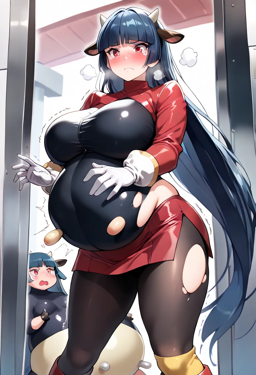 masterpiece, 1 girl々, One person々in,1 teenager々, Hifumi Togo,Big Breasts , Mature Woman,Sharp eyes, Black Hair,Long Hair、Green Eyes, Empty Eyes LoRA / Hollow / Hypnotic suggestion,Collapse on the bed,Red Bet,Thick thighs, Hypnotic Pendulum,Hypnotic state,Hypnotic stateの目,squint,Open your mouth wide and vertically,Sweaty,Stuffy stuffiness,全身Sweaty,You can see the valley,Stuffy stuffiness,Steamed, (Huge breasts:1.4),Heart Nipple Sticker, Red Sleep Sack Bondage, Excretion of personality,Lots of cum,Collected semen,Red Bondage Sleepsack,Red inflatable sleep sack,Ahegao,Climax face,A lot of semen