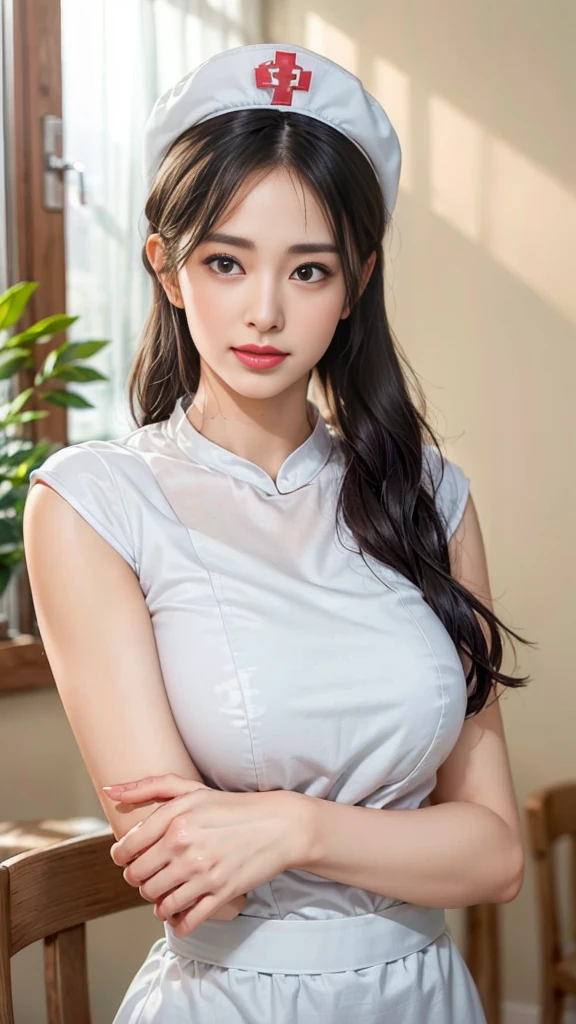(1 girl:1.4)、(Office Ready)、(Photoreal:1.4)、(hyper realistic:1.4)、(realistic:1.3)、(smooth lighting:1.05)、(Movie lighting Improvement of quality:0.9)、32K、20 year old girl、(from thighs to head:1.2)、standing facing the front、realistic lighting、Backlight、facial light、ray tracing、(brighter light:1.2)、(Improvement of quality:1.4)、(Top quality real texture skin:1.4)、finely tuned、detailed face、fine eyes、(tired, sleepy and satisfied:0.0)、 big tits、(Enhance the mood of your body line:1.1)、(Enhances the beauty of skin texture:1.1)、((my Imada))、office、Medium hair with a uniform shape on the left and right